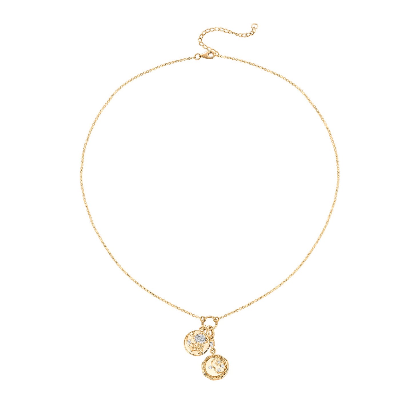 Carel 14K Starry Charm Diamond Pendant