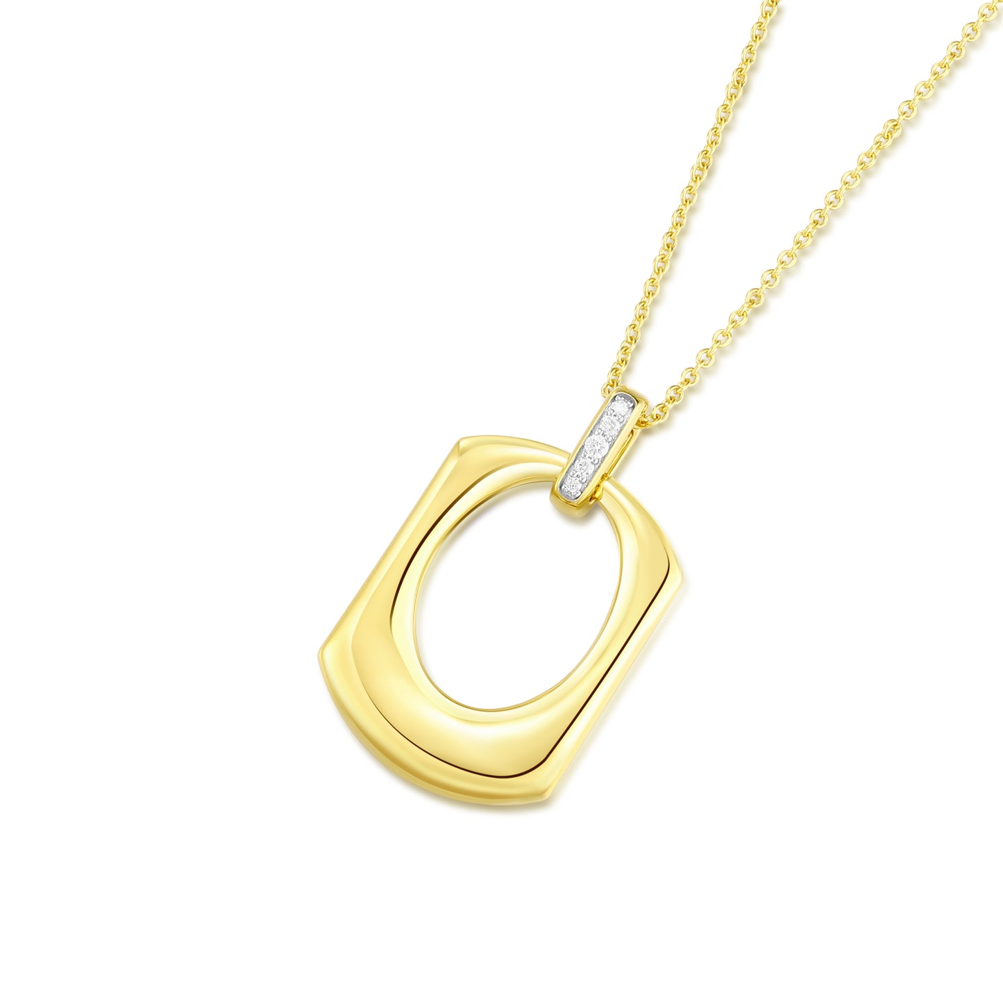 Carel 18K Circle Hollow Pendant