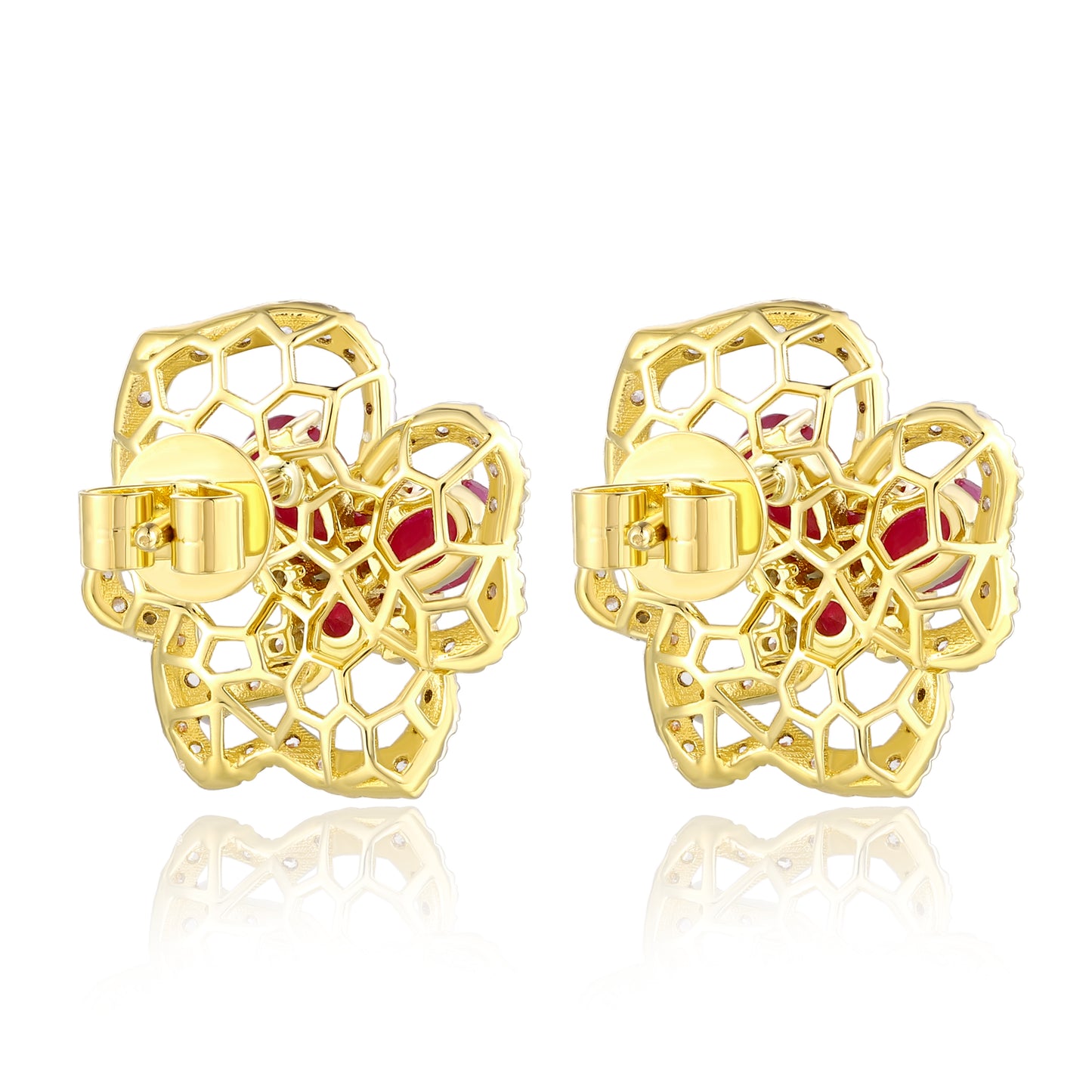 Carel 18K Floria Ruby Earrings