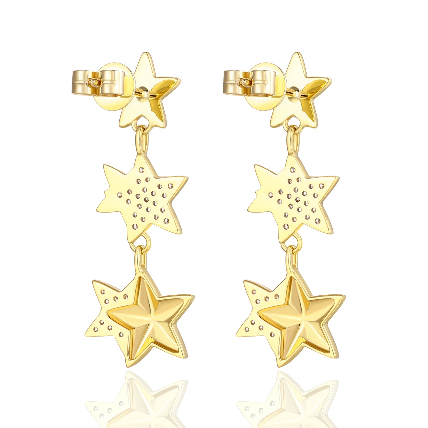 Carel 18K Star Diamond Earring