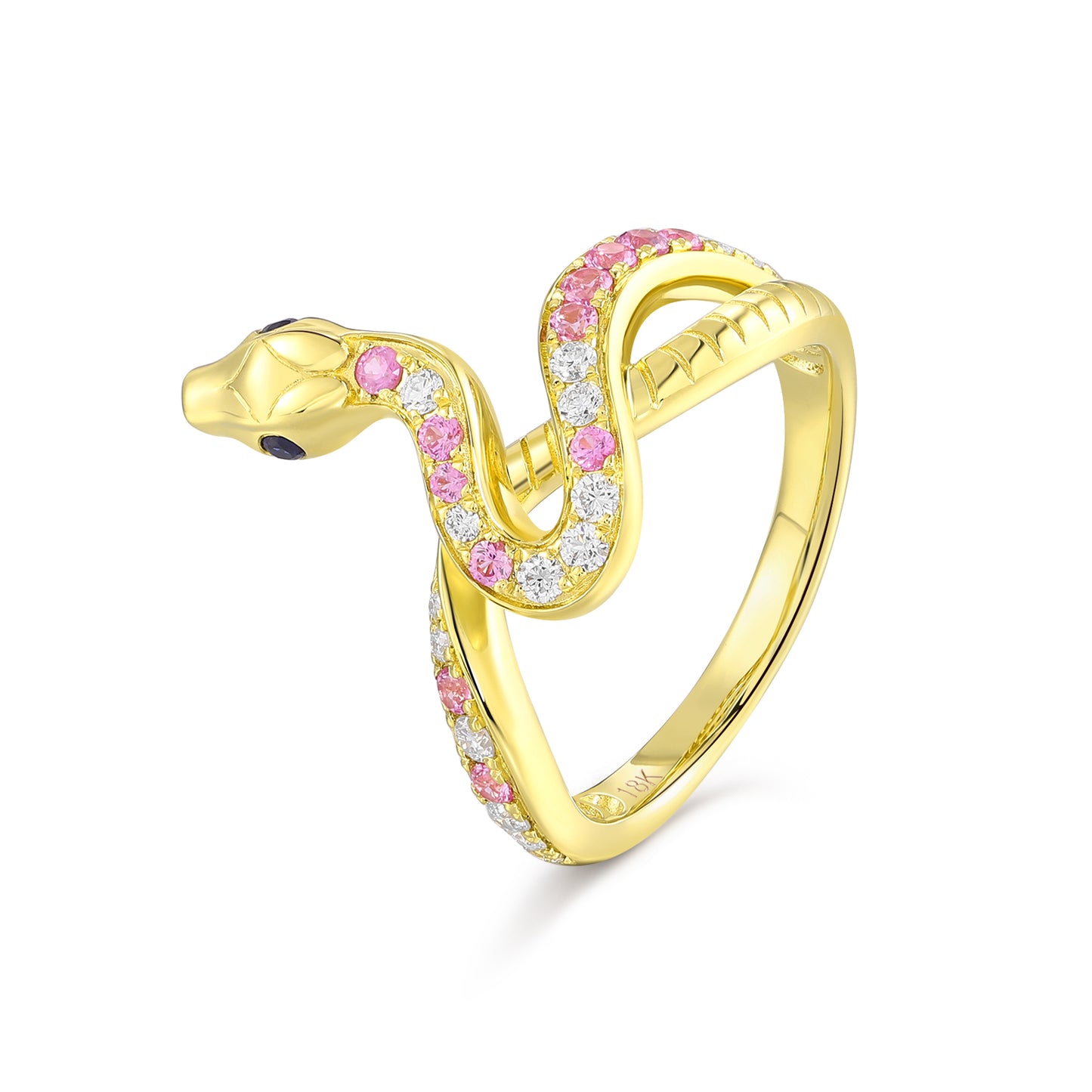 Carel 18K Pink Snake Ring