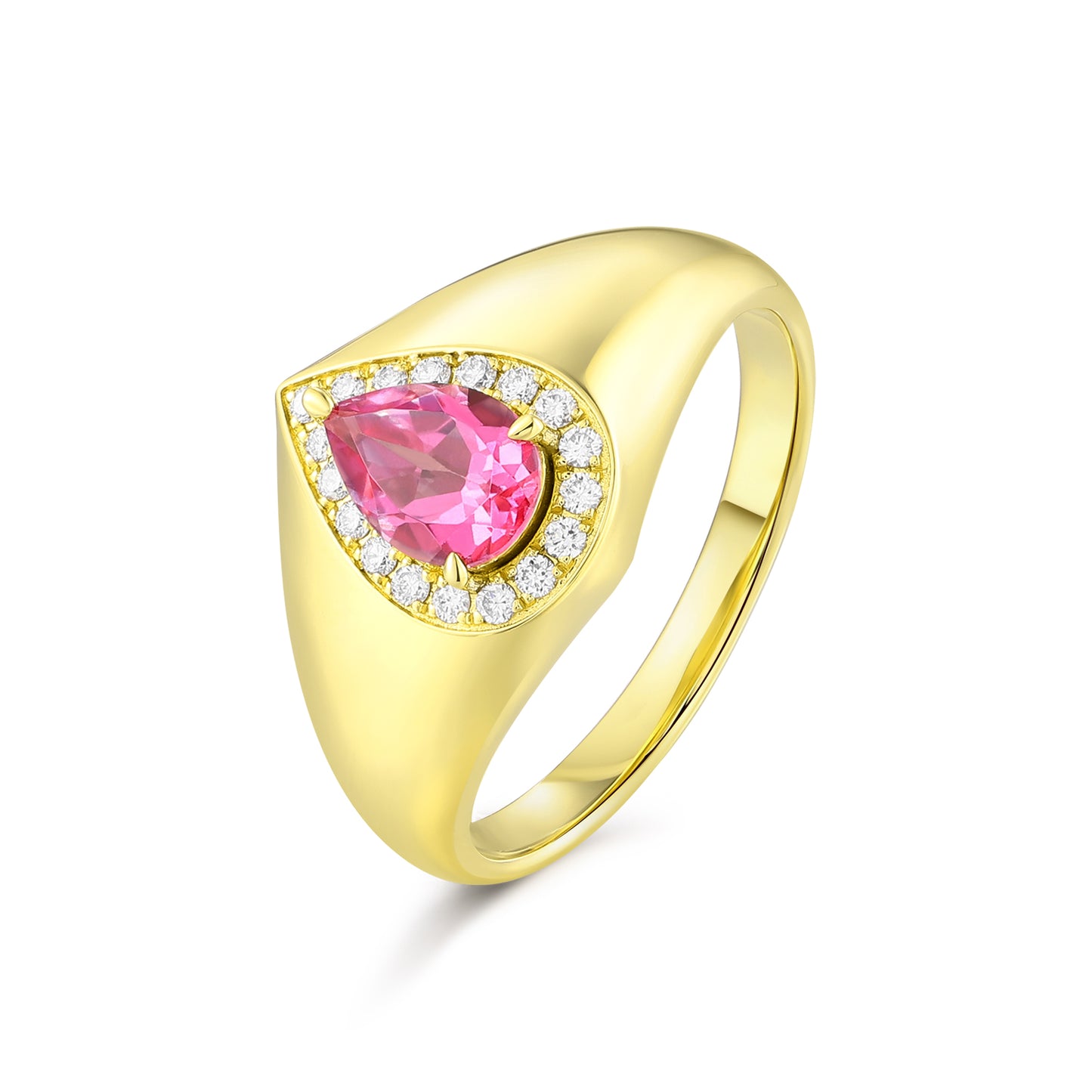 Carel 18K Tear Shape Ruby Ring