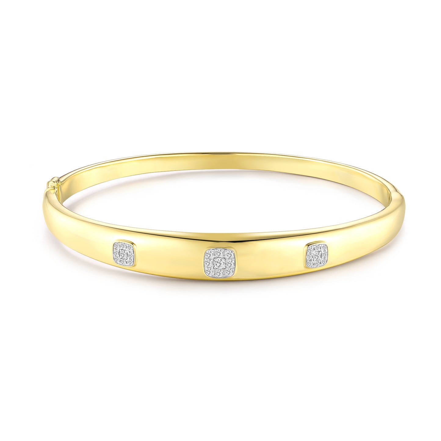 Carel 18K Nine Suqare Bangle
