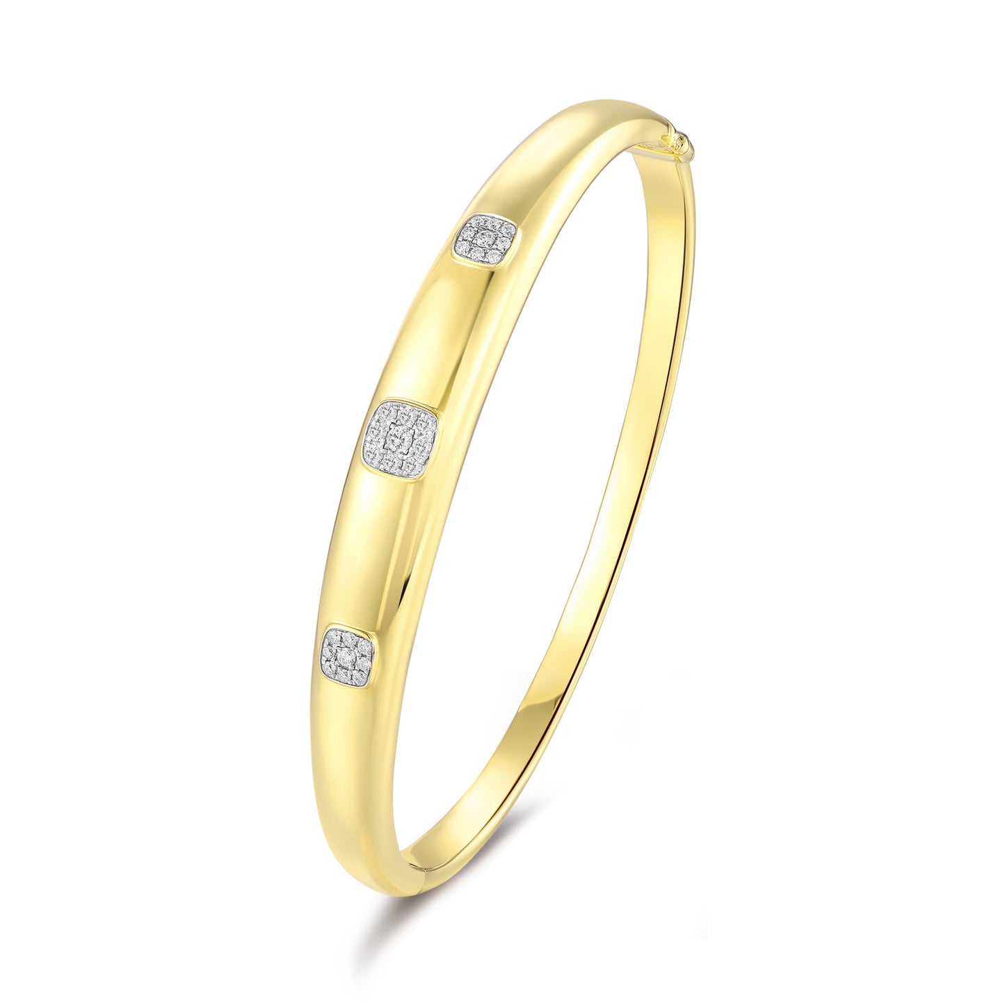 Carel 18K Square Gleam Bangle
