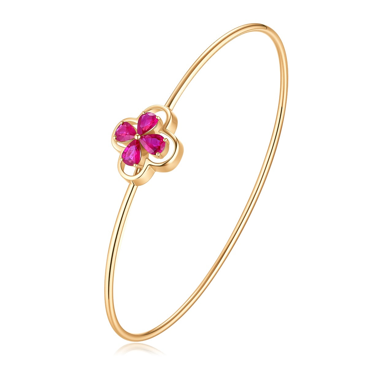 Carel 18K Ruby Bangle