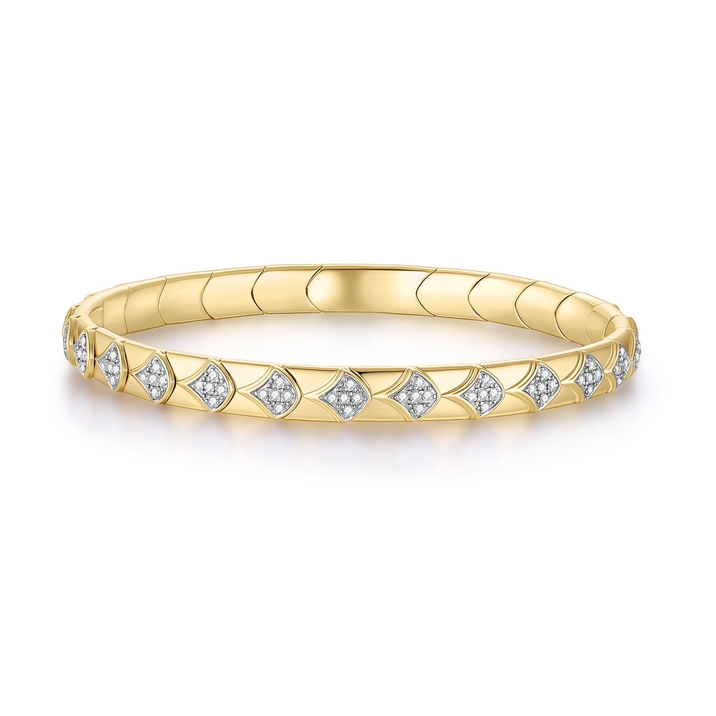 Carel 14K Diamond Elastic Force Bracelet