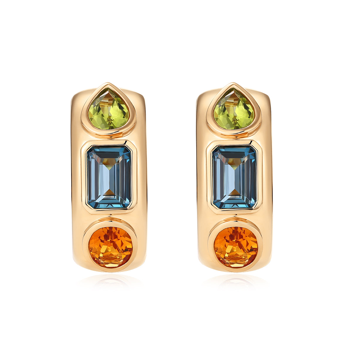 Carel 14K Colored Gemstone Earring