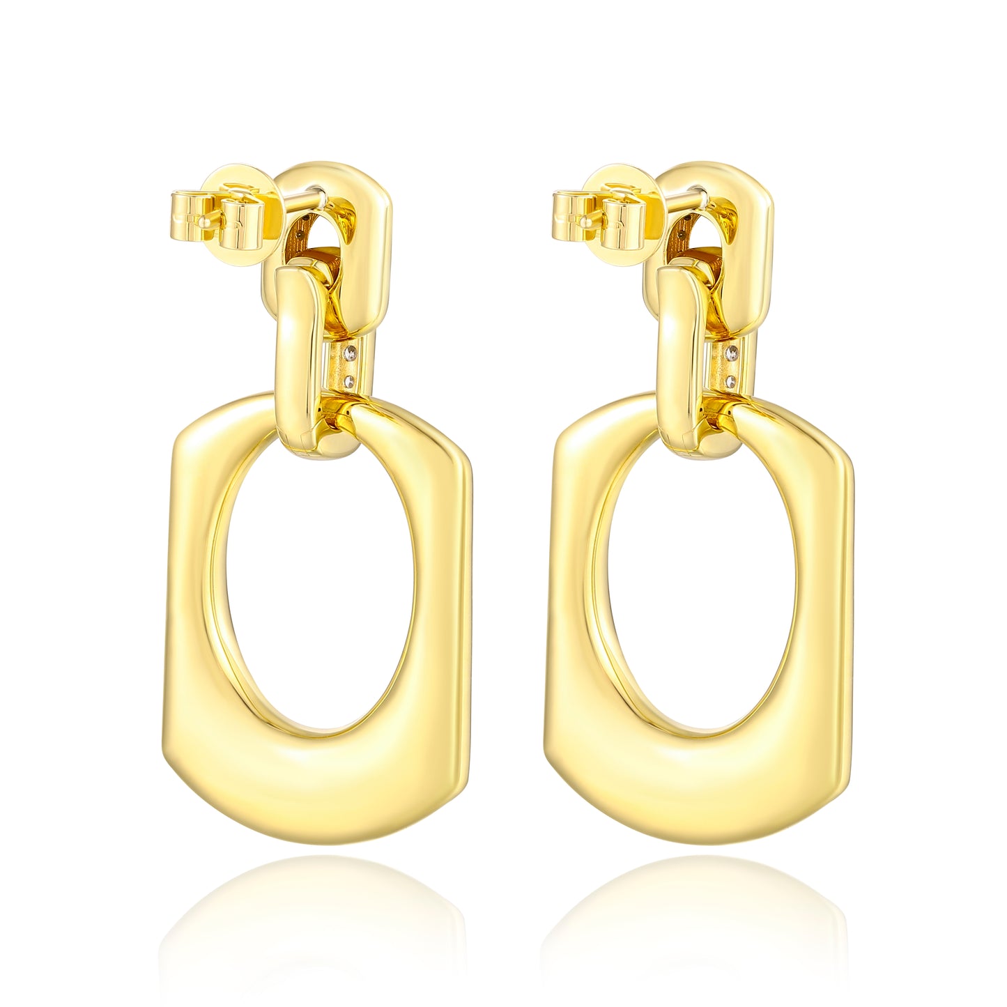 Carel 18K Circle Hollow Earring