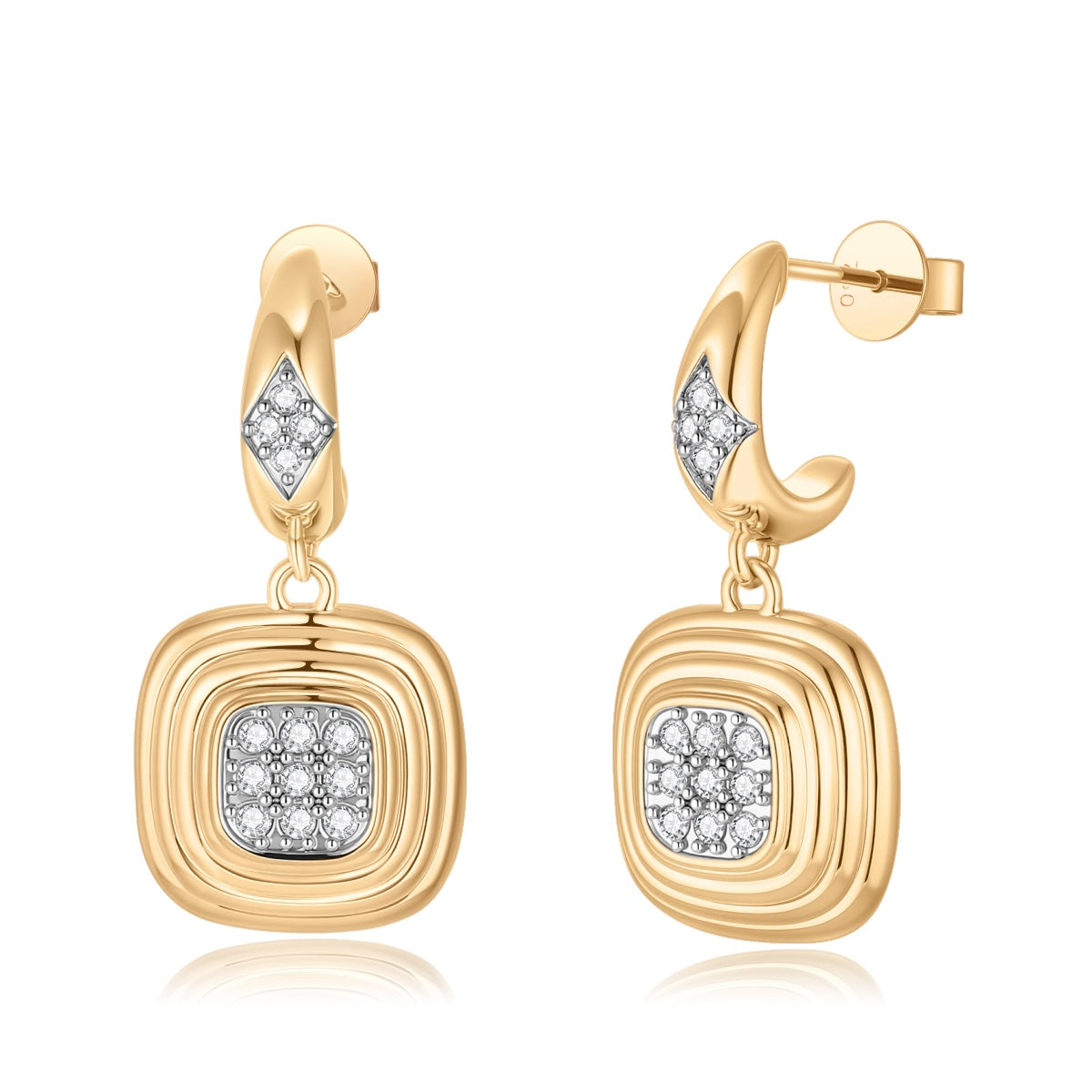 Carel 18K Diamond Earrings