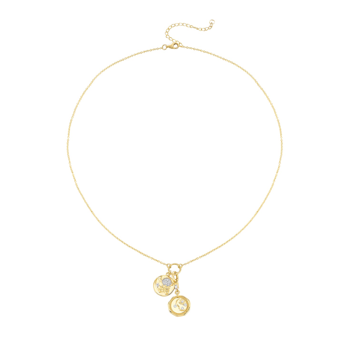 Carel 14K Starry Charm Diamond Pendant