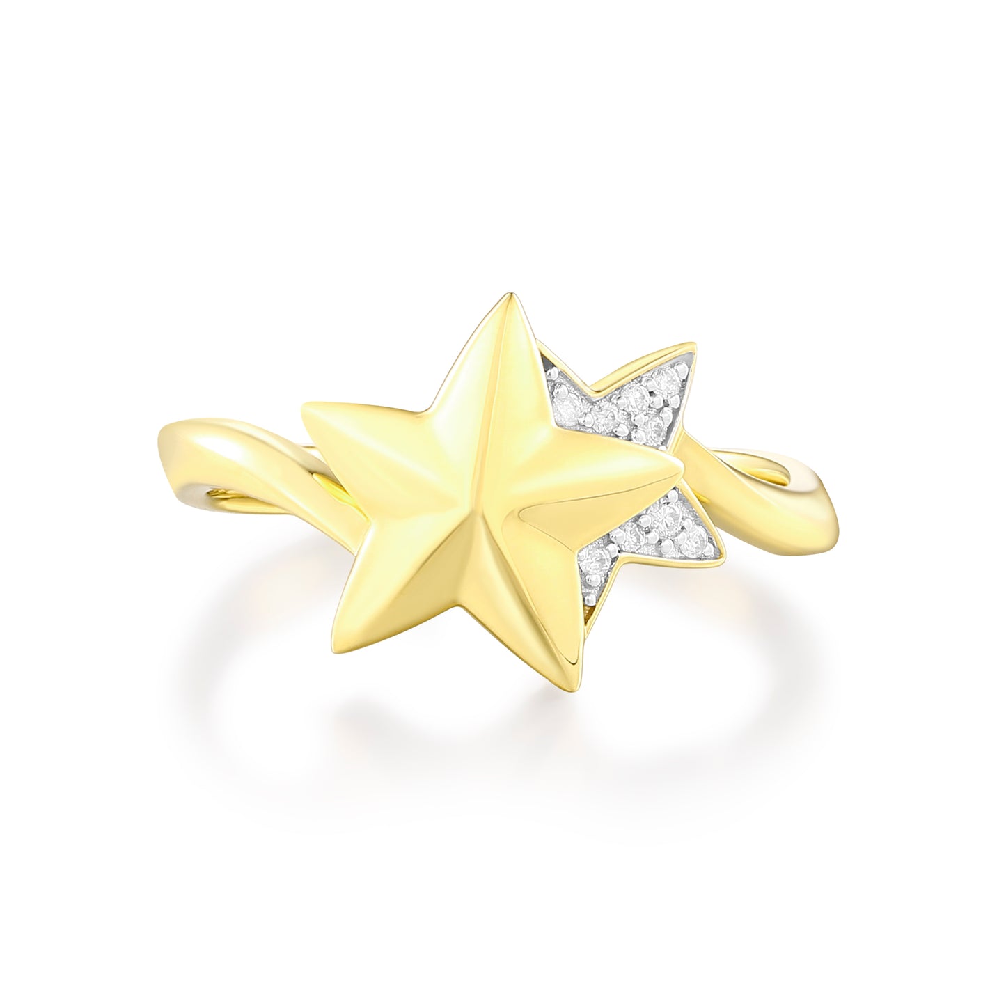 Carel 18K Star Diamond Ring