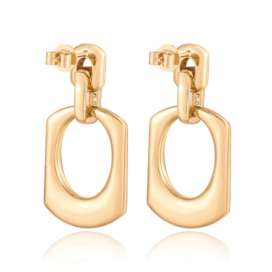 Carel 18K Circle Hollow Earring