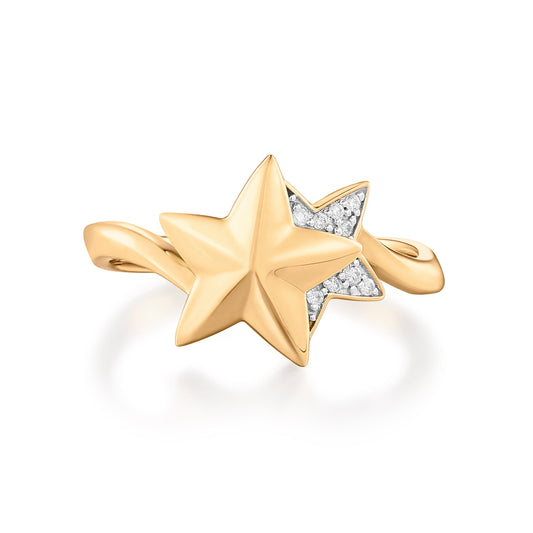 Carel 18K Star Diamond Ring