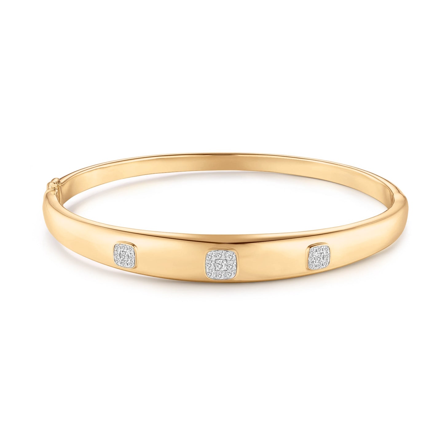 Carel 18K Square Gleam Bangle