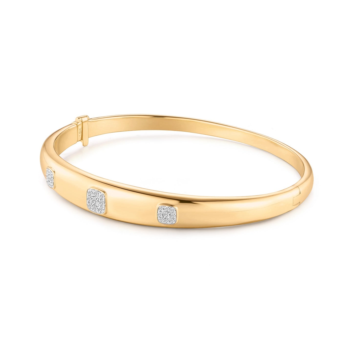 Carel 18K Square Gleam Bangle