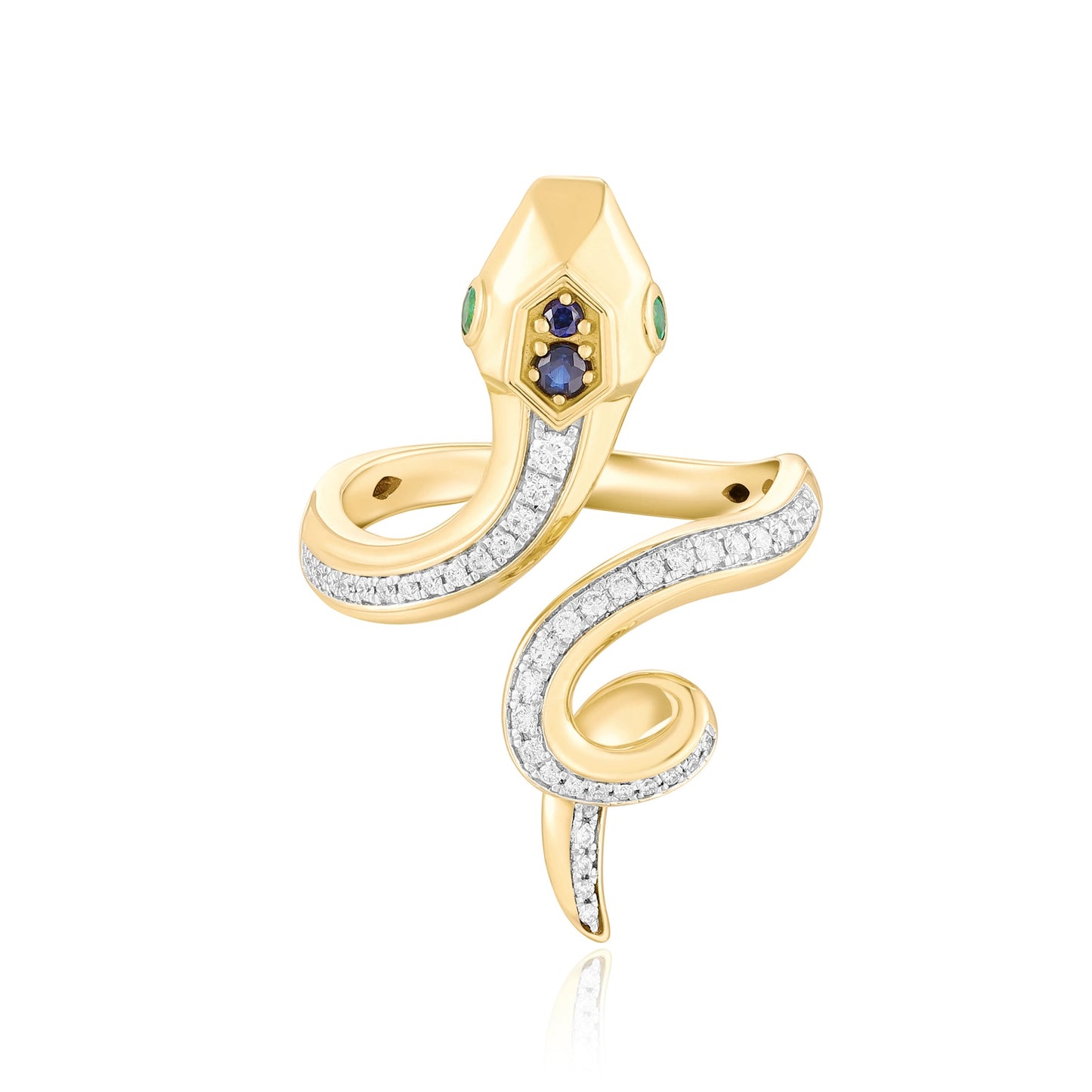 Carel 18K Yellow Snake Ring