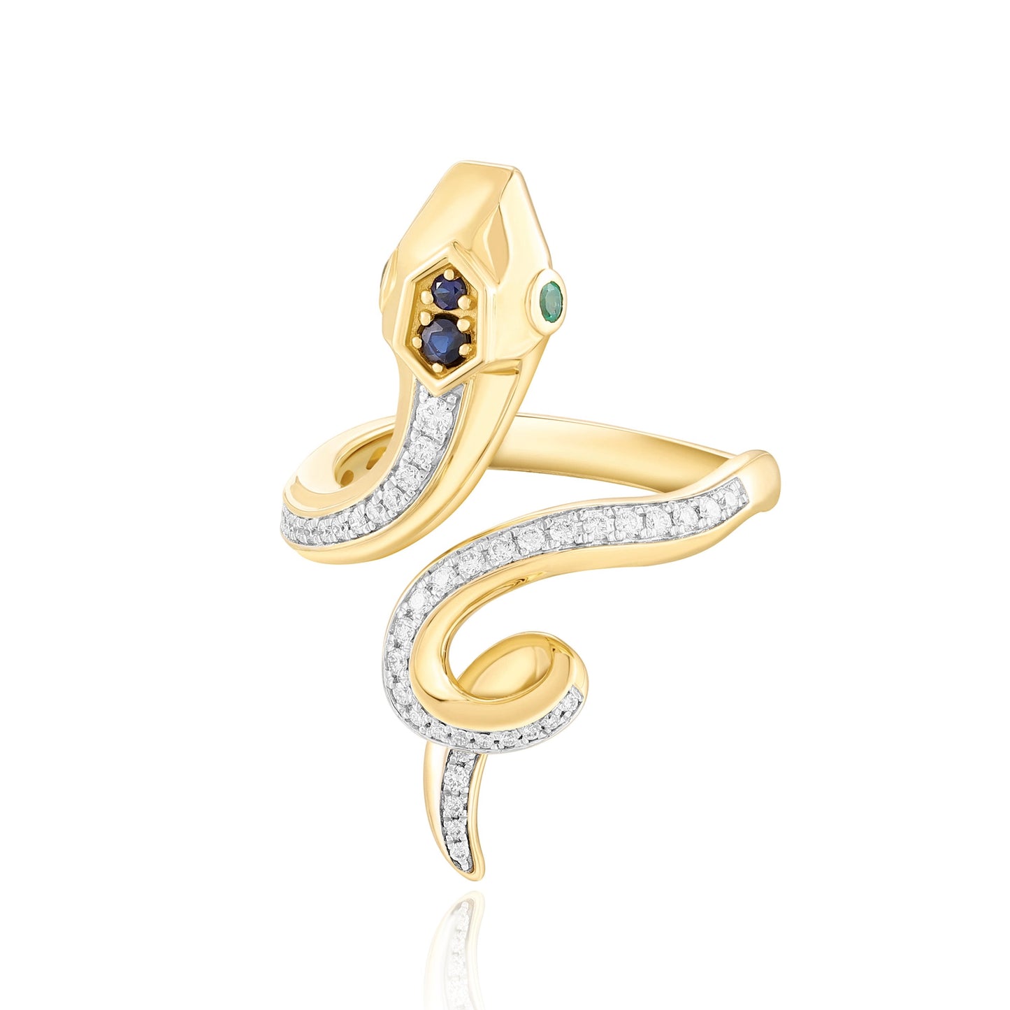Carel 18K Yellow Snake Ring