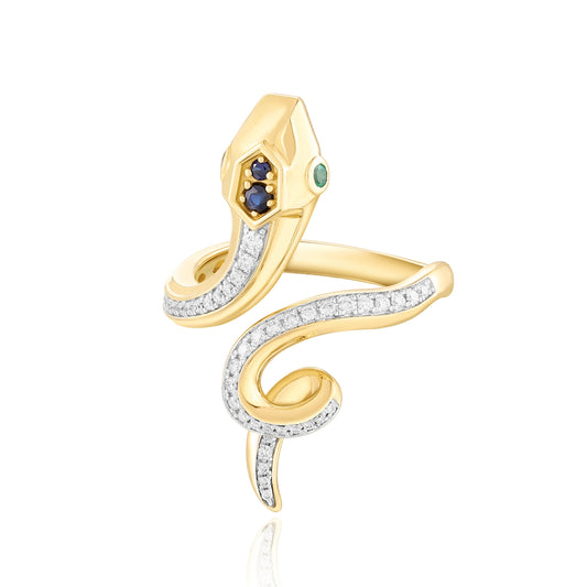 Carel 18K Yellow Snake Ring