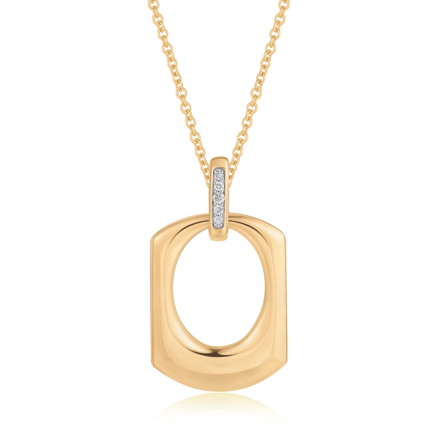 Carel 18K Circle Hollow Pendant