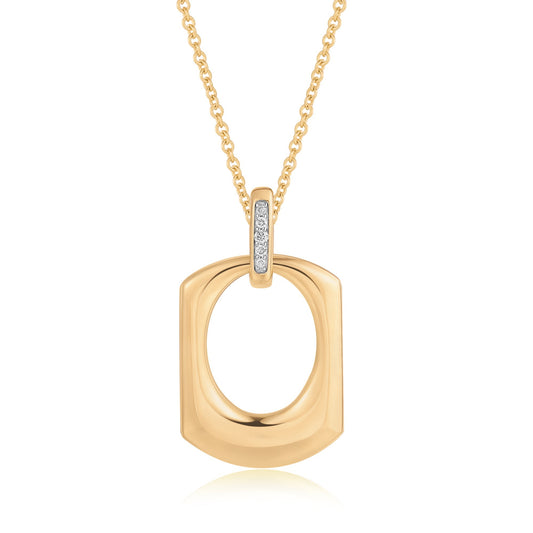 Carel 18K Circle Hollow Pendant