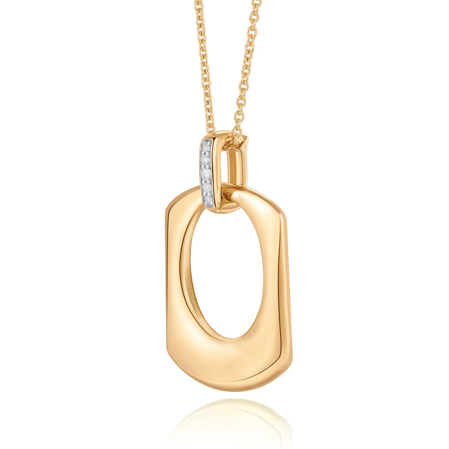 Carel 18K Circle Hollow Pendant