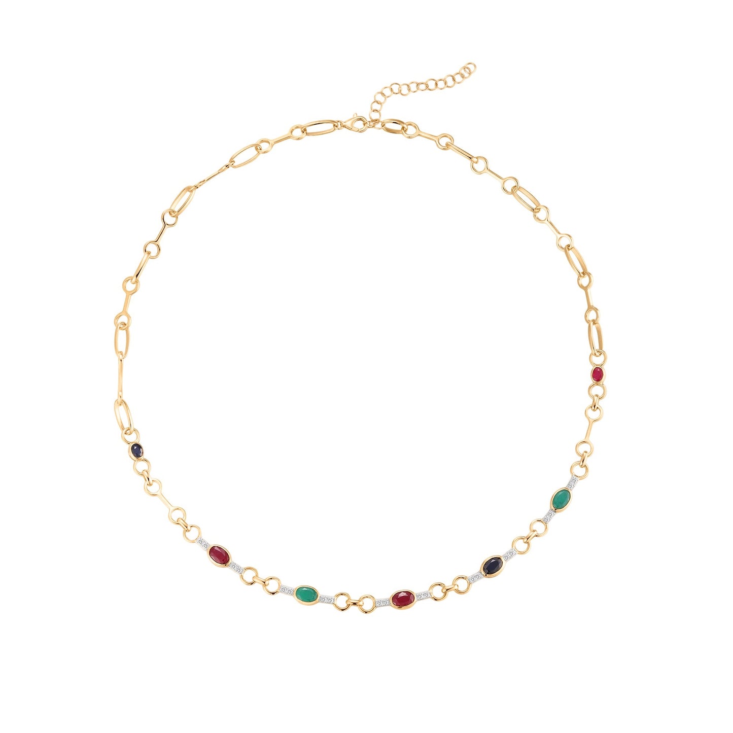 Carel 18K Coloured Gemstone Necklace