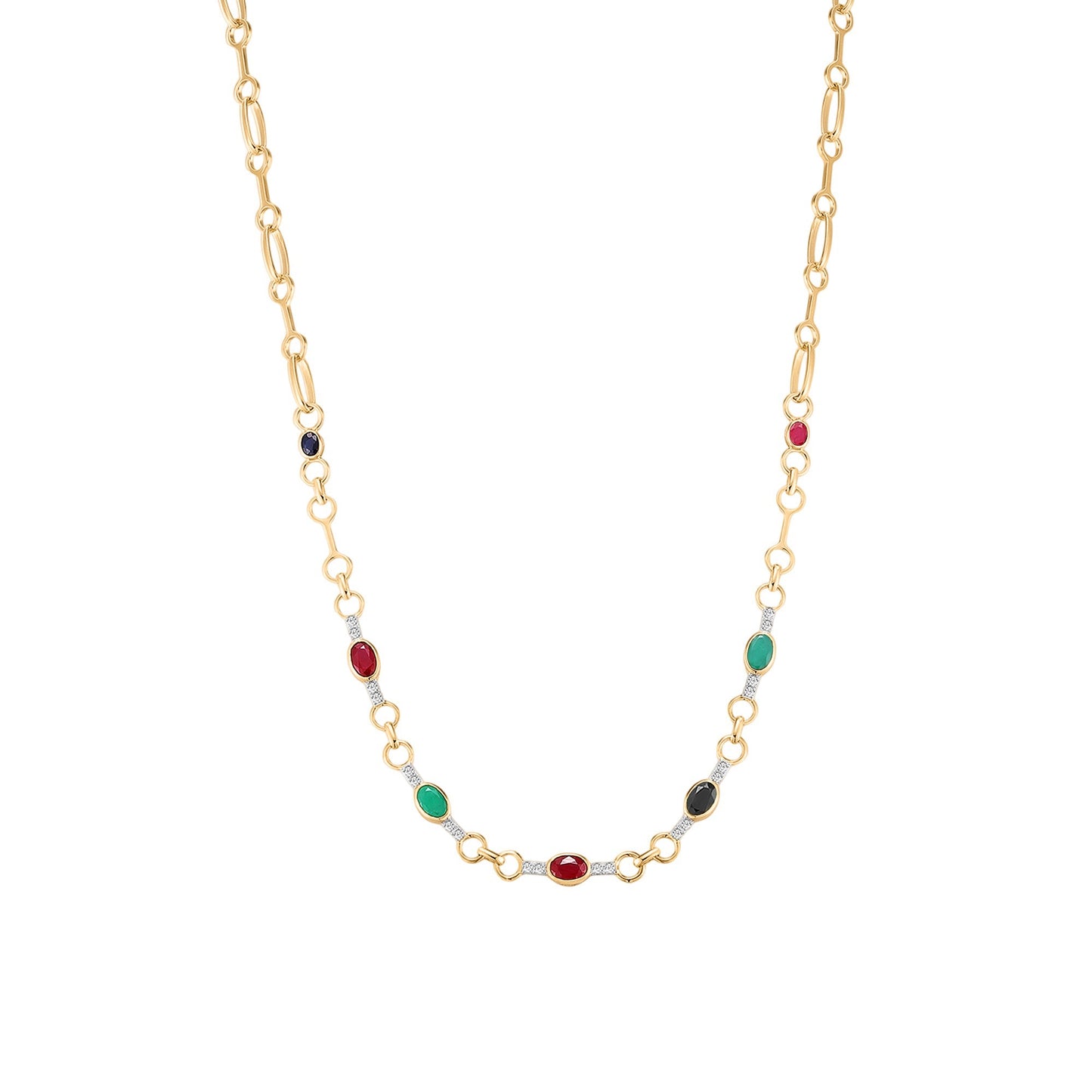 Carel 18K Coloured Gemstone Necklace