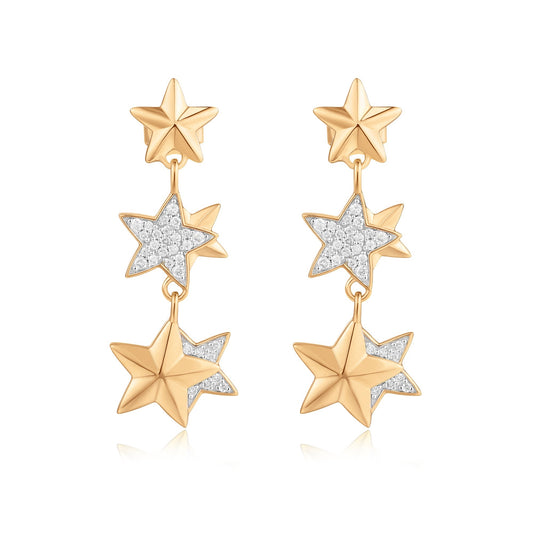 Carel 18K Star Diamond Earring