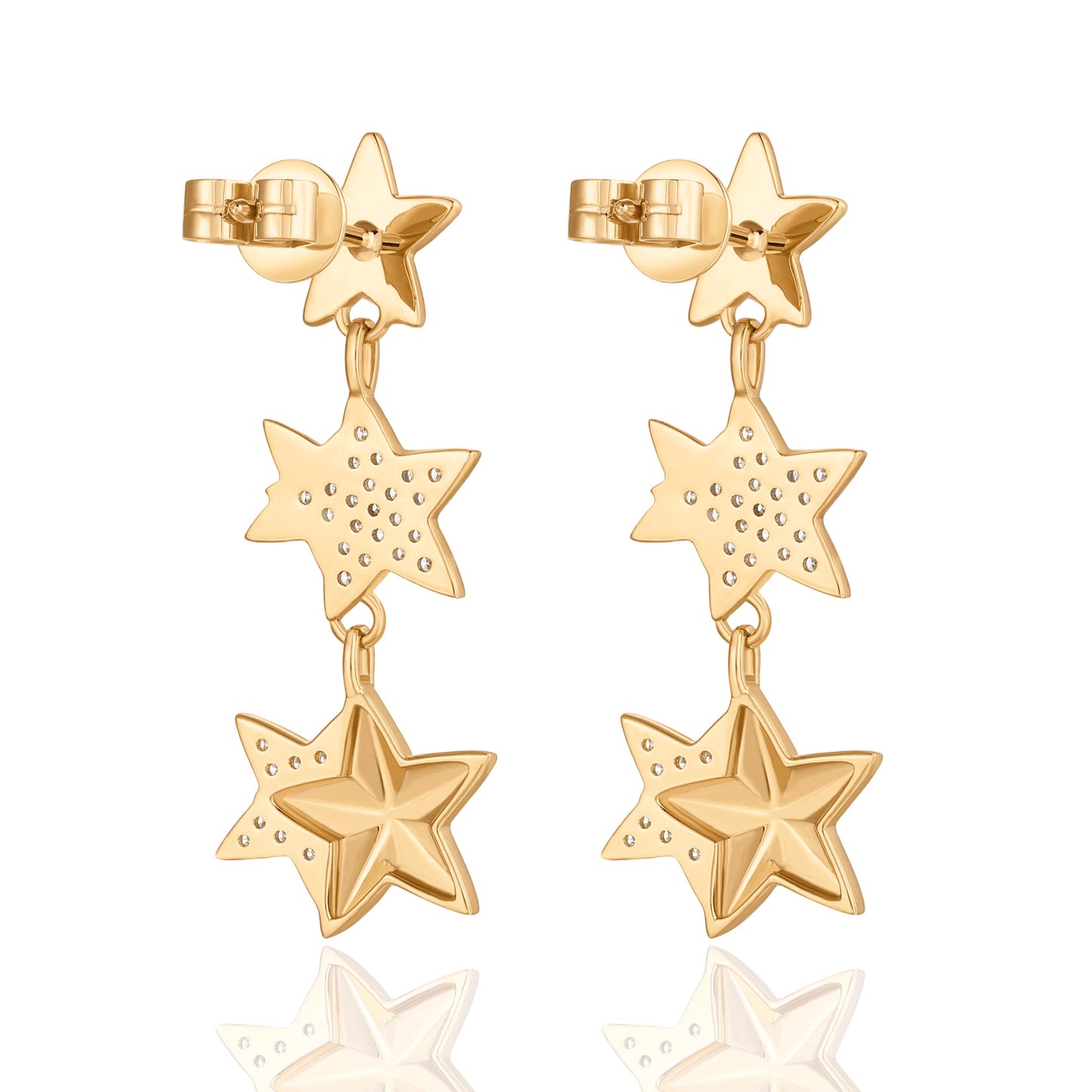 Carel 18K Star Diamond Earring