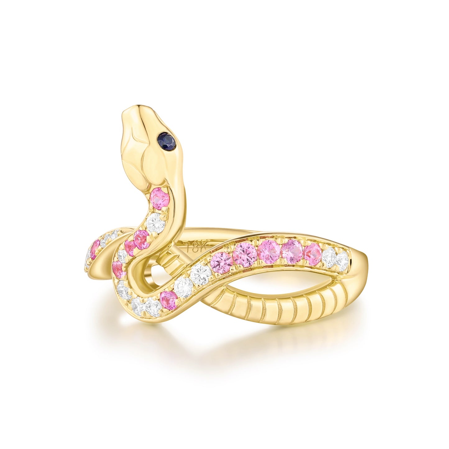 Carel 18K Pink Snake Ring
