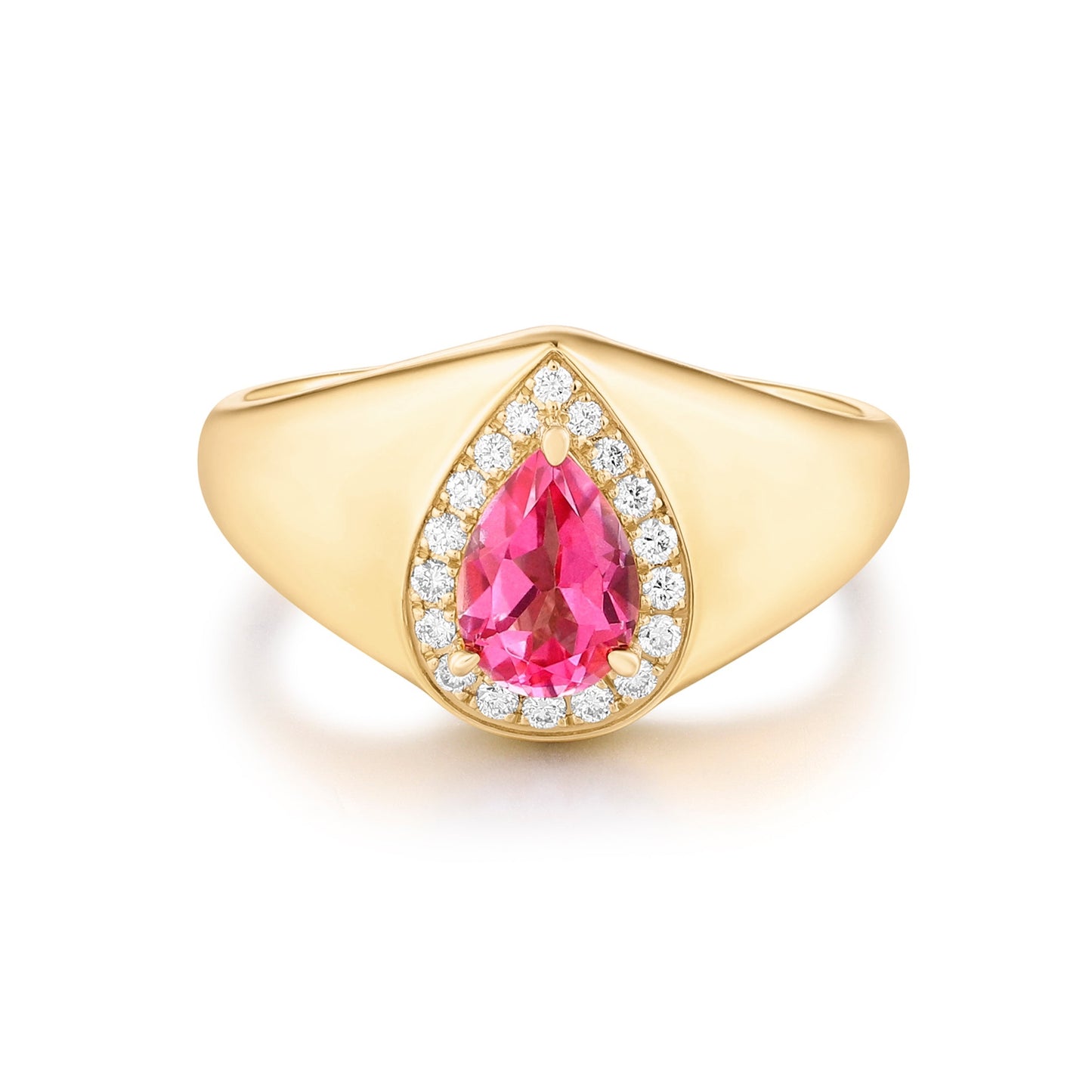 Carel 18K Tear Shape Ruby Ring