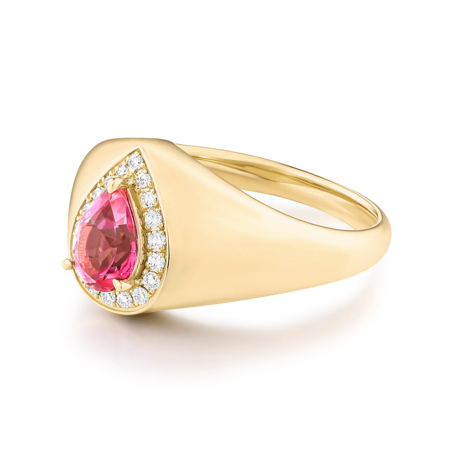 Carel 18K Tear Shape Ruby Ring