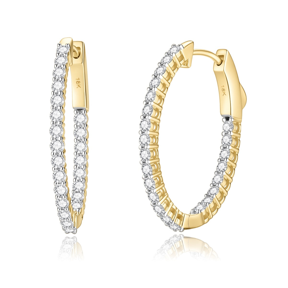 Carel 18K Diamond Earrings