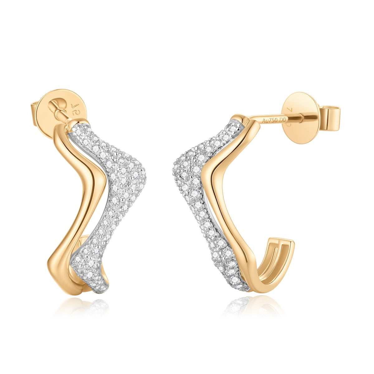 Carel 18K Diamond Earrings
